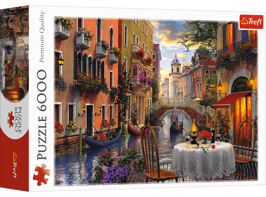 TREFL Puzzle Romantická večera 6000 dielikov