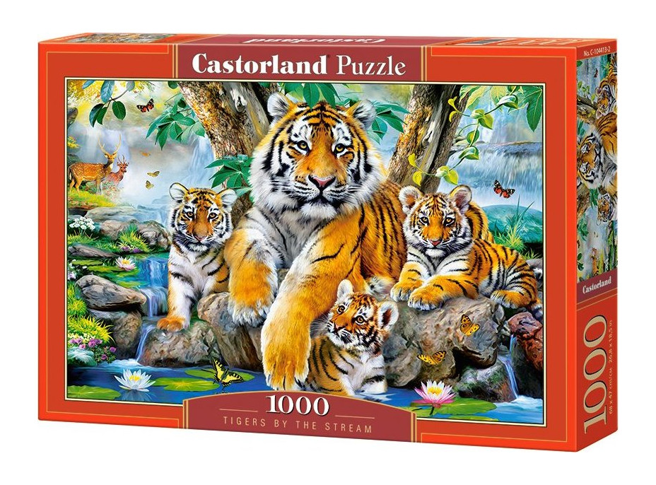 CASTORLAND Puzzle Tigre pri rieke 1000 dielikov
