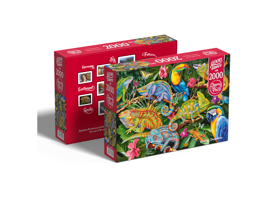 CHERRY PAZZI Puzzle Úžasní chameleóni 2000 dielikov