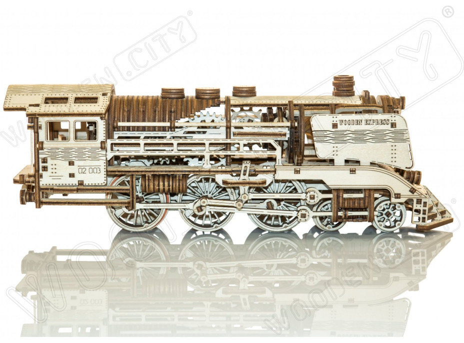 WOODEN CITY 3D puzzle Express s koľajnicami 400 dielov