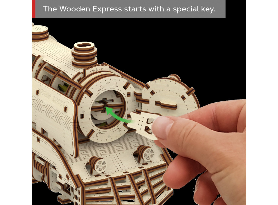 WOODEN CITY 3D puzzle Express s koľajnicami 400 dielov