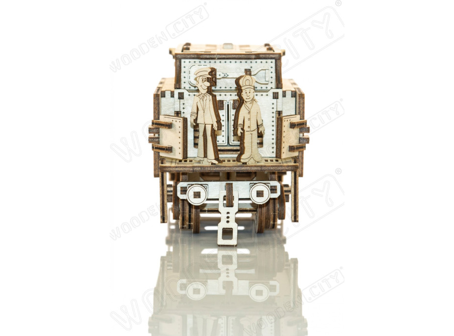 WOODEN CITY 3D puzzle Express s tendrem a koľajnicami 580 dielov