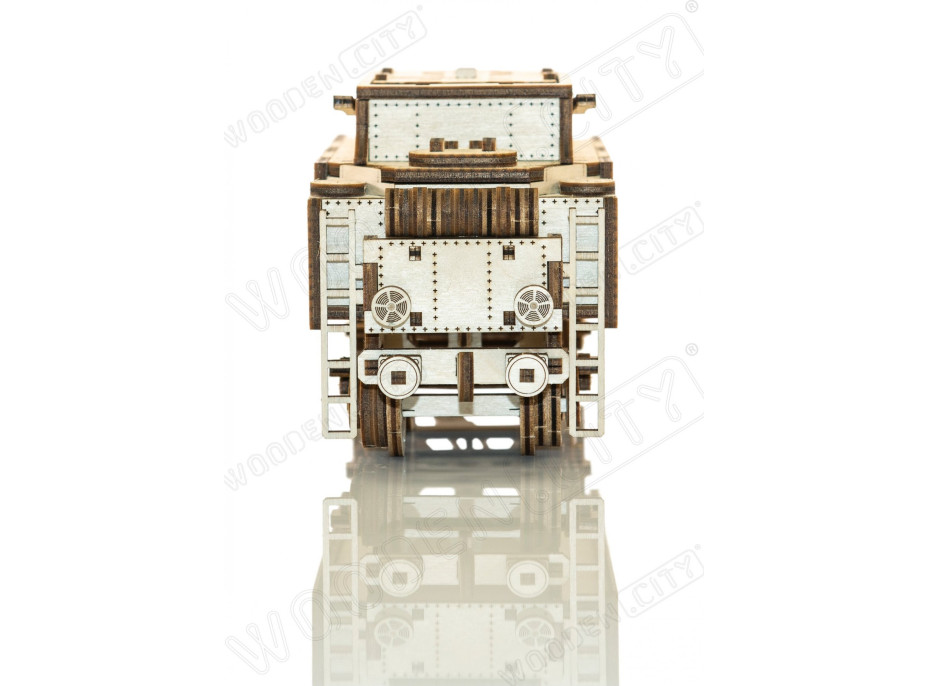 WOODEN CITY 3D puzzle Express s tendrem a koľajnicami 580 dielov