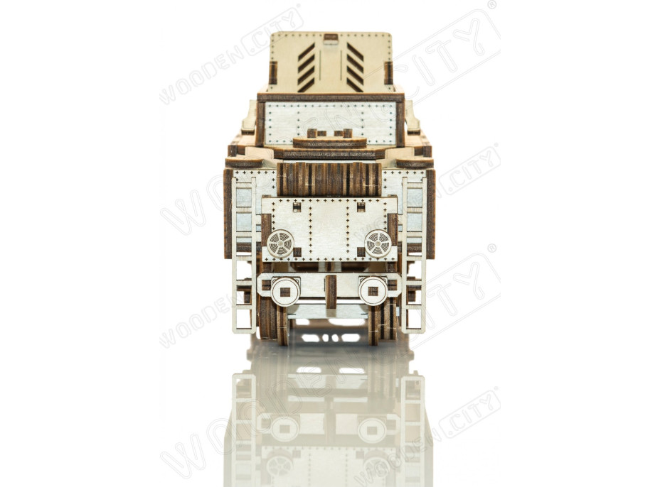 WOODEN CITY 3D puzzle Express s tendrem a koľajnicami 580 dielov