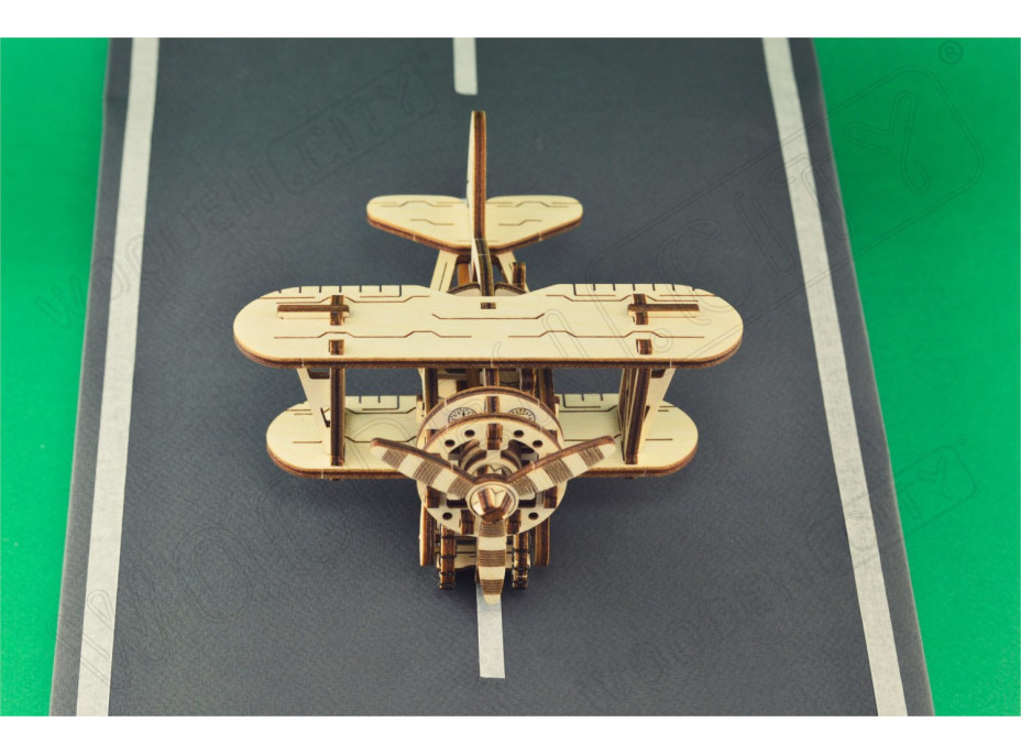 WOODEN CITY 3D puzzle Dvojplošník 63 dielov