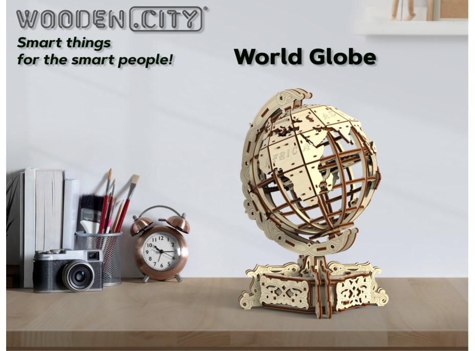 WOODEN CITY 3D puzzle Globus 231 dielov