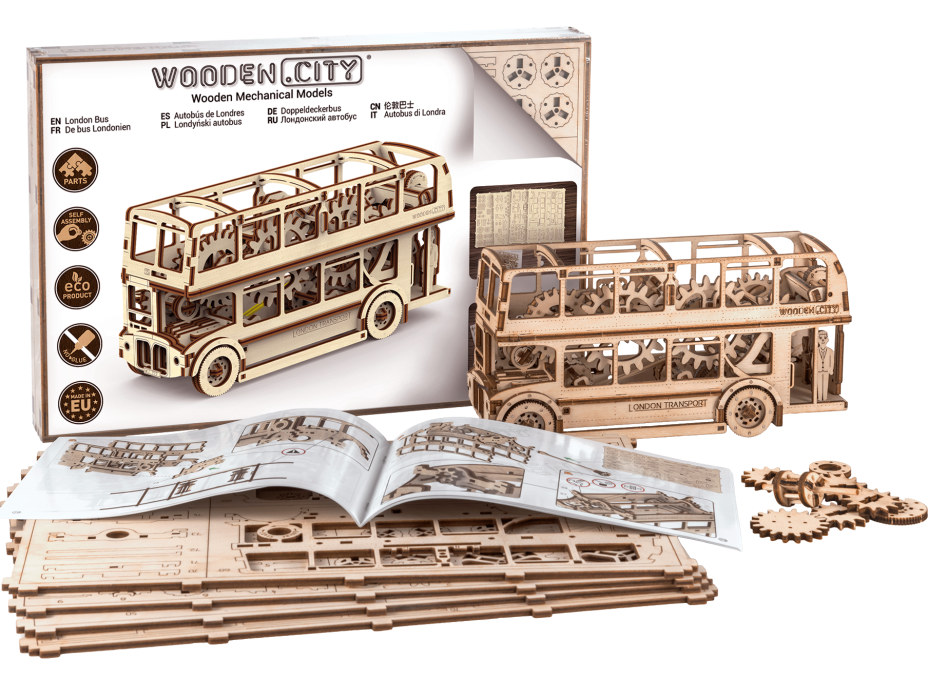 WOODEN CITY 3D puzzle Londýnsky autobus 216 dielov