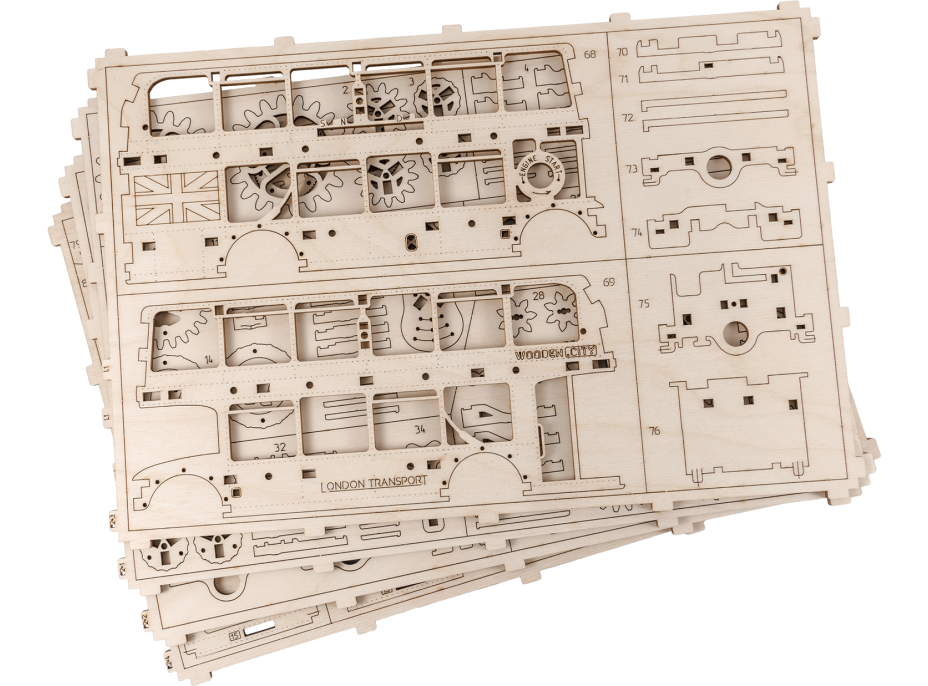 WOODEN CITY 3D puzzle Londýnsky autobus 216 dielov