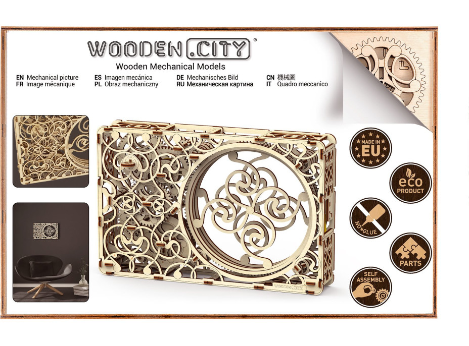 WOODEN CITY 3D puzzle Mechanický obraz 275 dielov