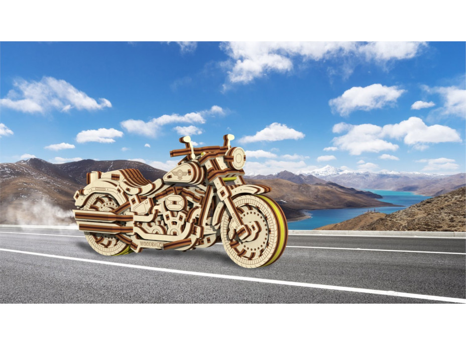 WOODEN CITY 3D puzzle Motocykel Cruiser V-Twin 168 dielov