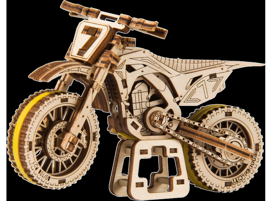 WOODEN CITY 3D puzzle Motorka MotoCross 88 dielov