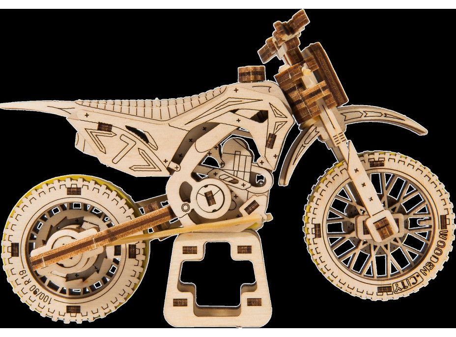 WOODEN CITY 3D puzzle Motorka MotoCross 88 dielov