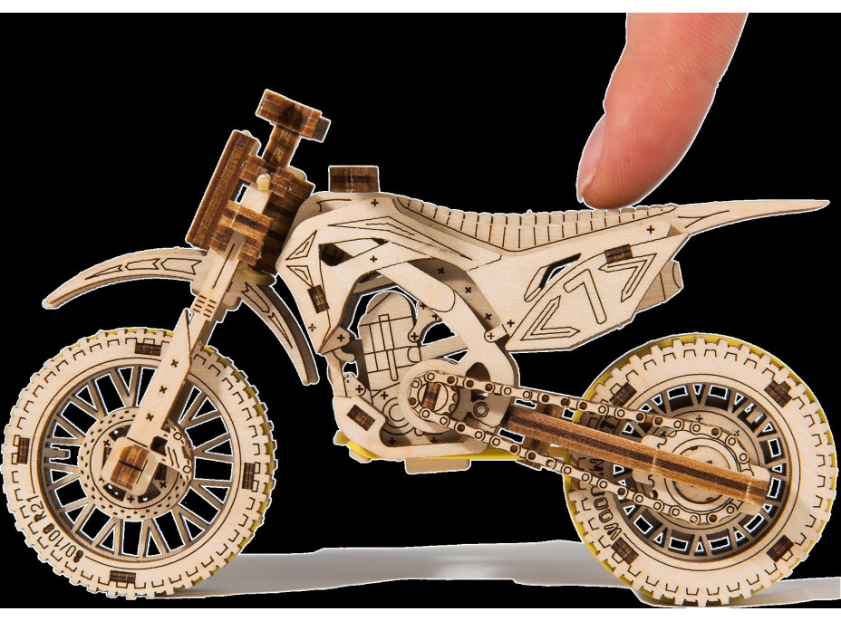 WOODEN CITY 3D puzzle Motorka MotoCross 88 dielov