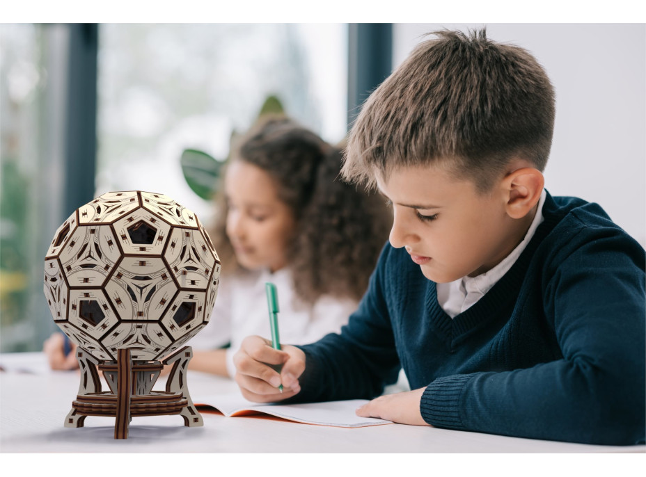 WOODEN CITY 3D puzzle Multifunkčný organizér - Futbalová lopta 175 dielov