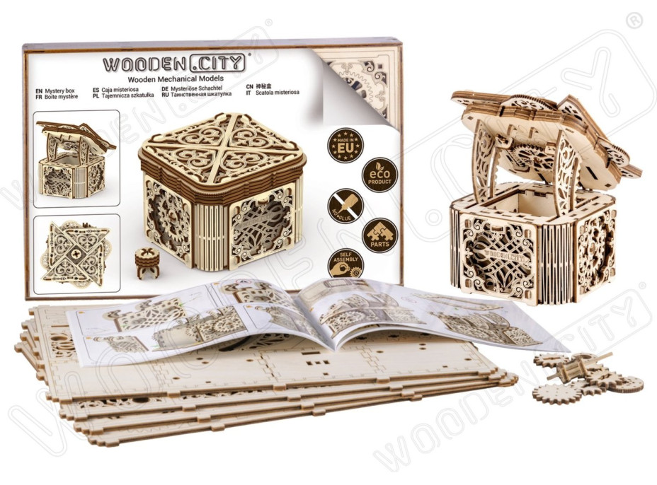 WOODEN CITY 3D puzzle Tajomná schránka 176 dielov