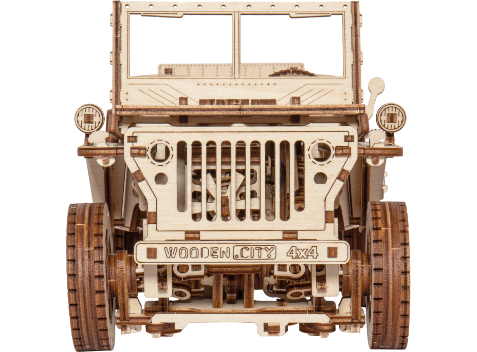 WOODEN CITY 3D puzzle Terénne auto - džíp 4x4, 570 dielikov