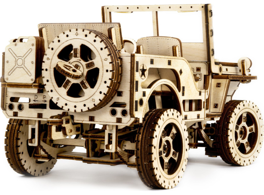 WOODEN CITY 3D puzzle Terénne auto - džíp 4x4, 570 dielikov