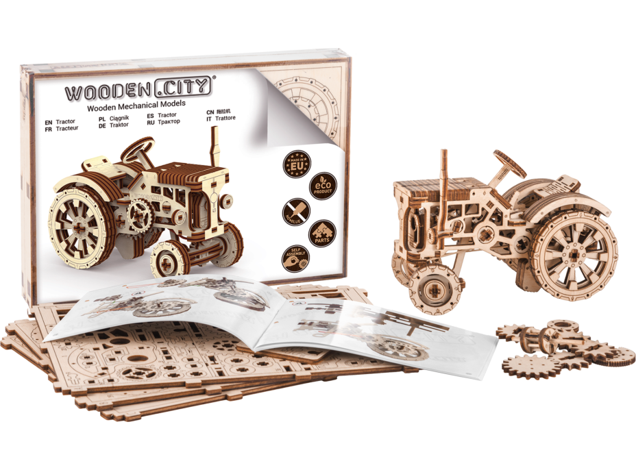 WOODEN CITY 3D puzzle Traktor 164 dielov