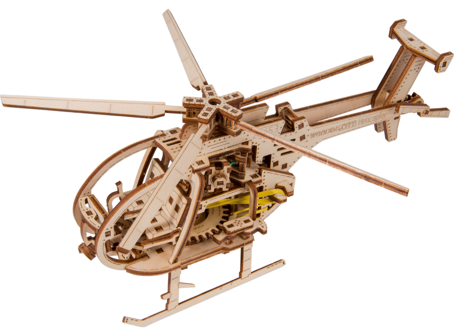 WOODEN CITY 3D puzzle Vrtuľník 173 dielov