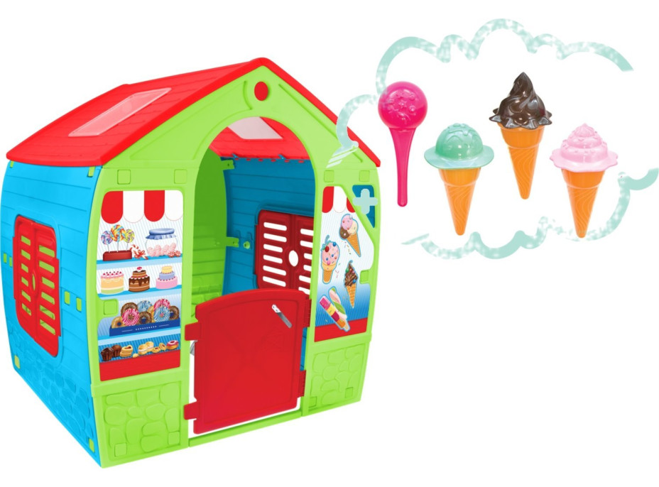 MOCHTOYS Detský záhradný domček Candy Shop