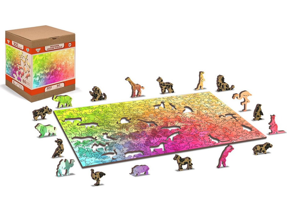 WOODEN CITY Drevené puzzle Motýlí sen 2v1, 150 dielikov EKO