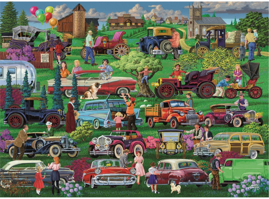 WOODEN CITY Drevené puzzle Veteráni 2v1, 505 dielikov EKO