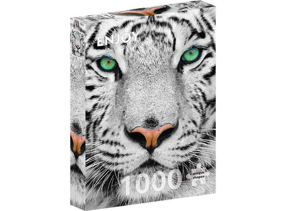 ENJOY Puzzle Biely sibírsky tiger 1000 dielikov