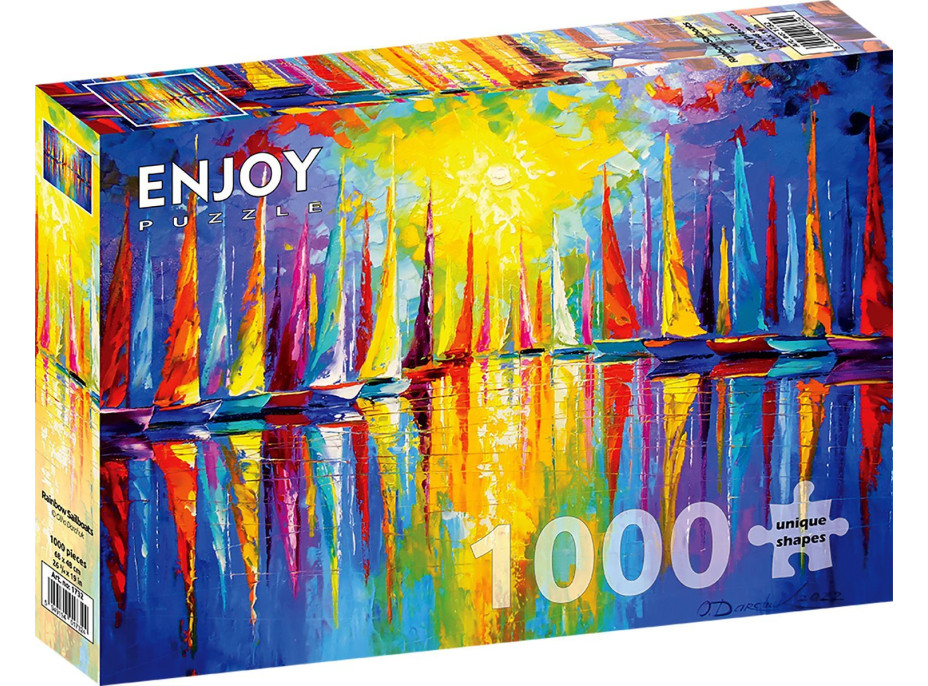 ENJOY Puzzle Dúhové plachetnice 1000 dielikov