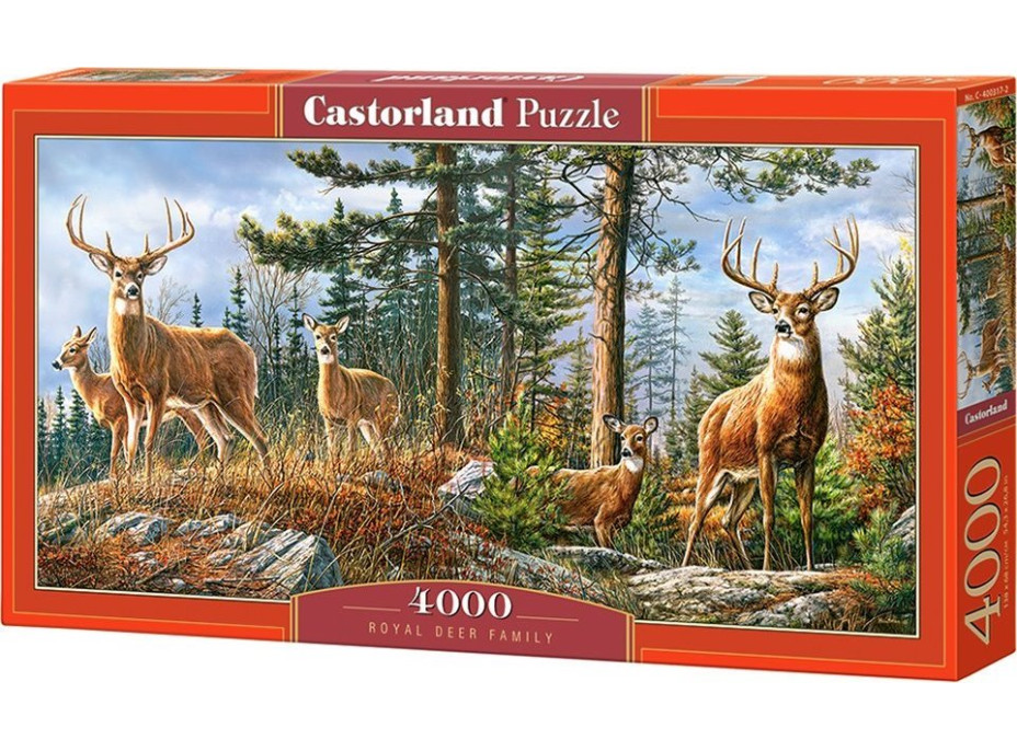 CASTORLAND Puzzle Kráľovská jelenia rodina 4000 dielikov