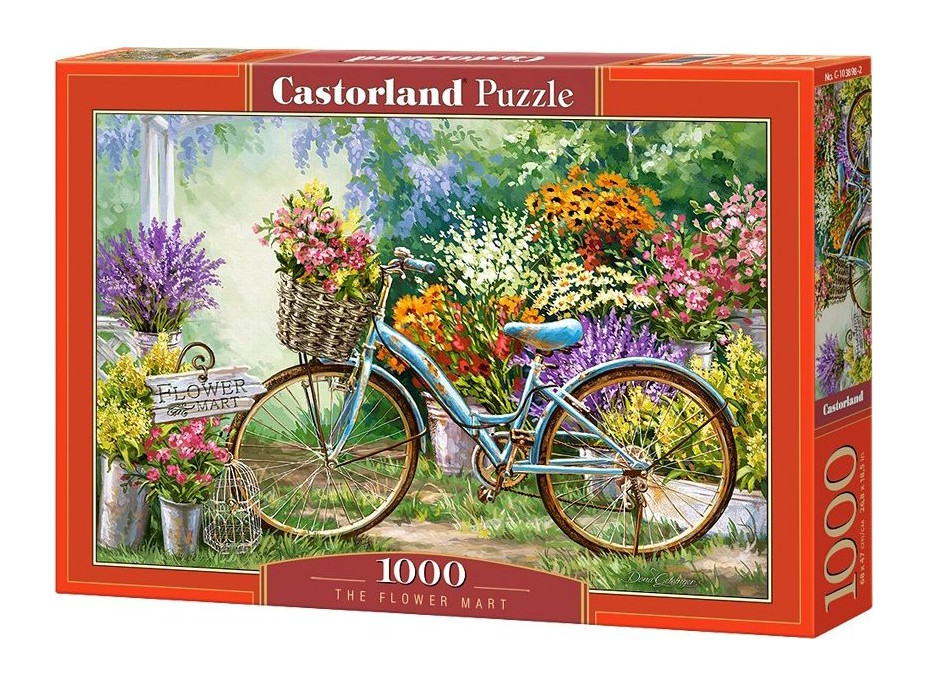 CASTORLAND Puzzle Kvetinový trh 1000 dielikov