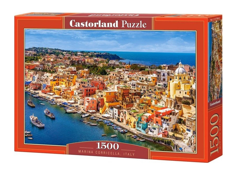 CASTORLAND Puzzle Prístav Corricella, Taliansko 1500 dielikov