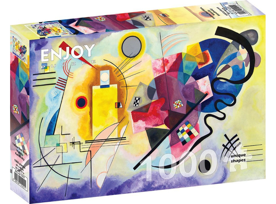 ENJOY Puzzle Vassily Kandinsky: Žltá červená modrá 1000 dielikov