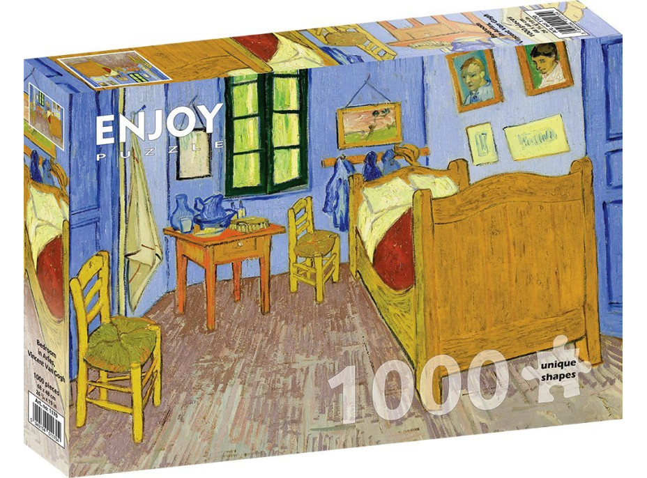 ENJOY Puzzle Vincent Van Gogh: Spálňa v Arles 1000 dielikov