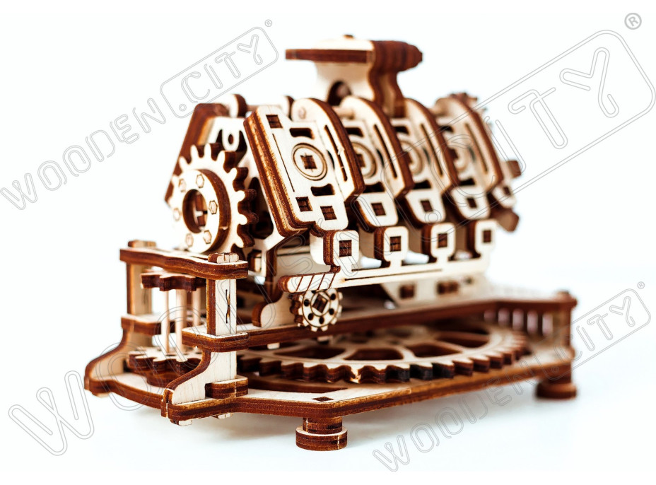 WOODEN CITY 3D puzzle Motor V8, 200 dielov