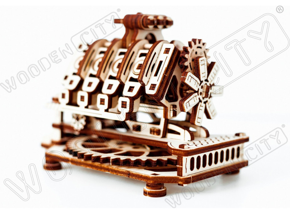 WOODEN CITY 3D puzzle Motor V8, 200 dielov