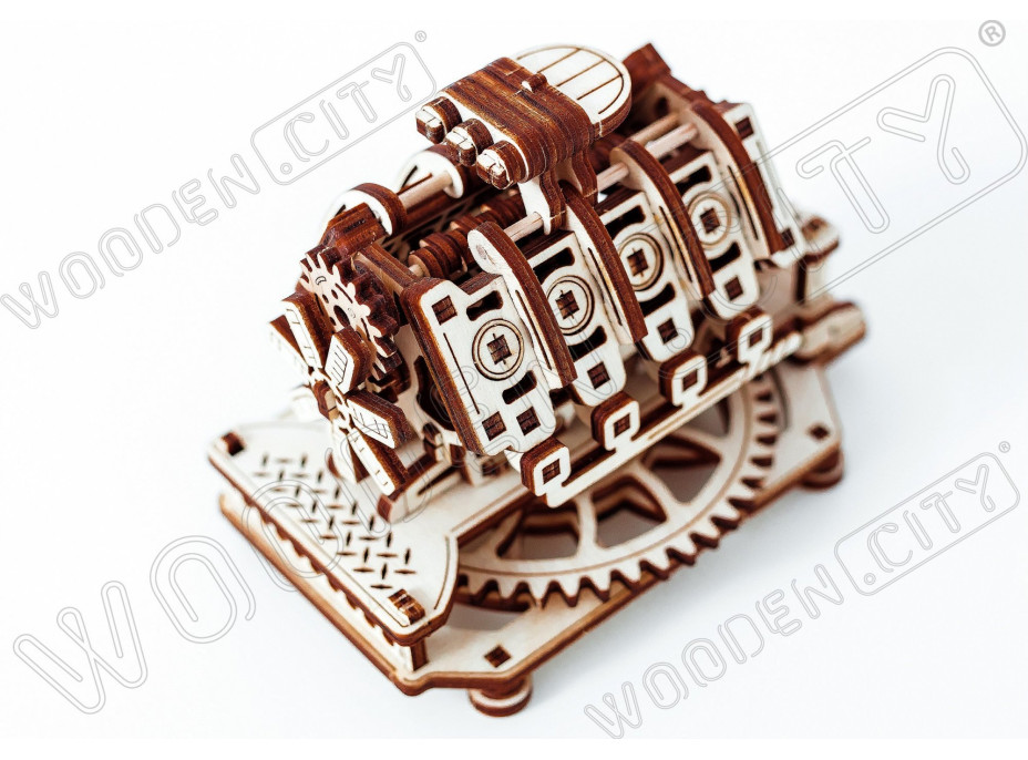 WOODEN CITY 3D puzzle Motor V8, 200 dielov