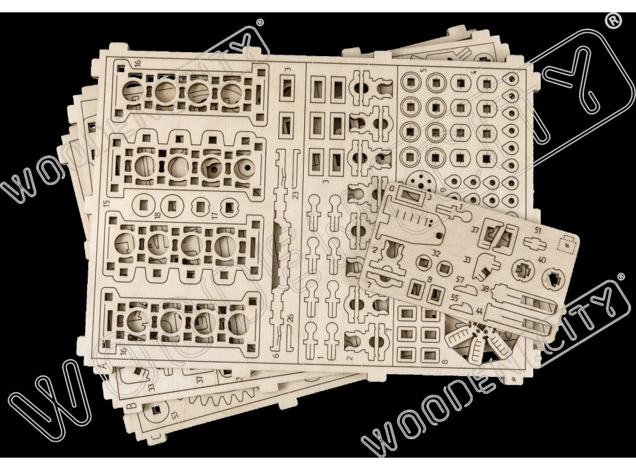 WOODEN CITY 3D puzzle Motor V8, 200 dielov