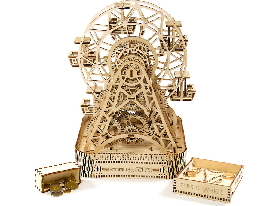 WOODEN CITY 3D puzzle Ruský bicykel 470 dielov