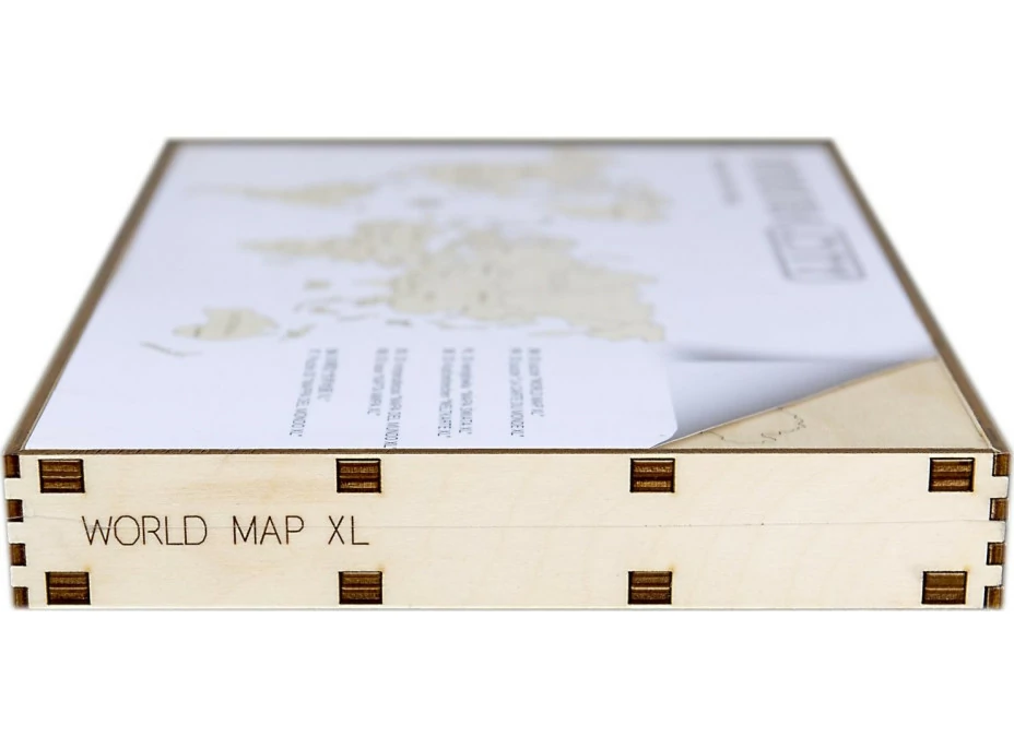 WOODEN CITY Drevená mapa sveta veľkosť XL (120x80cm)