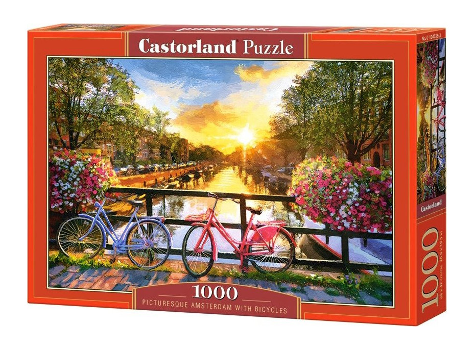 CASTORLAND Puzzle Amsterdamské kolesá 1000 dielikov