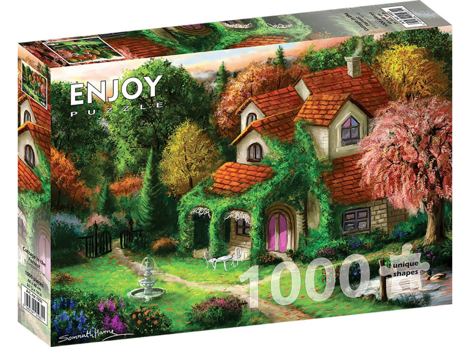 ENJOY Puzzle Chalúpka v lese 1000 dielikov