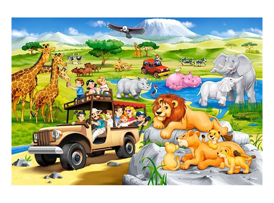 CASTORLAND Puzzle Dobrodružstvo na Safari MAXI 40 dielikov