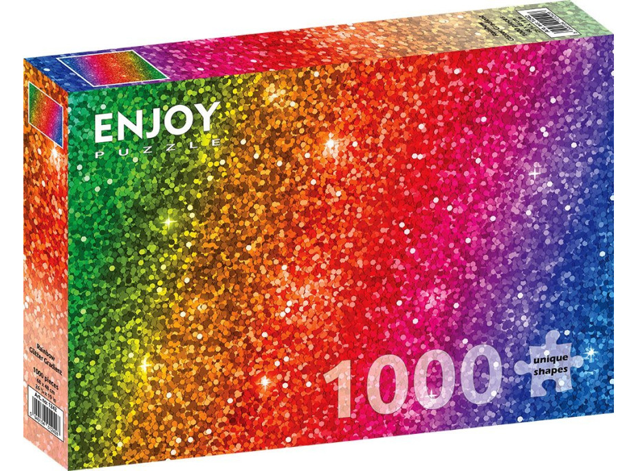 ENJOY Puzzle Dúhový trblietavý gradient 1000 dielikov