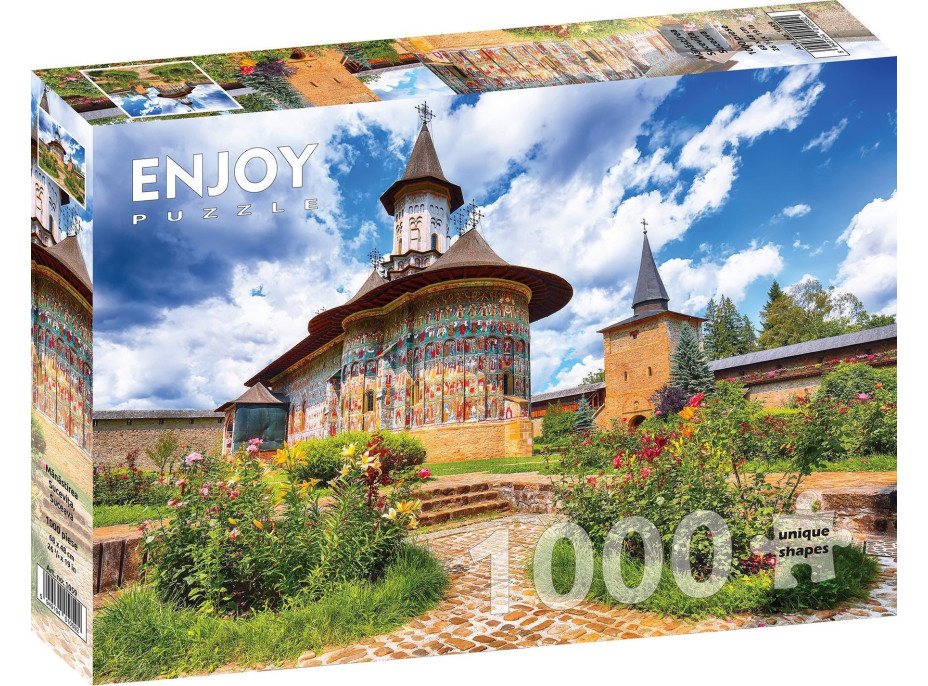 ENJOY Puzzle Kláštor Sucevita, Sučeava, Rumunsko 1000 dielikov
