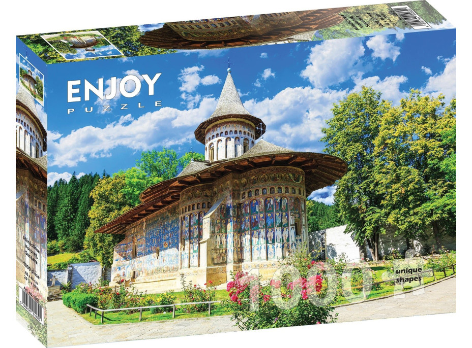 ENJOY Puzzle Kláštor Voronet, Sučeava, Rumunsko 1000 dielikov