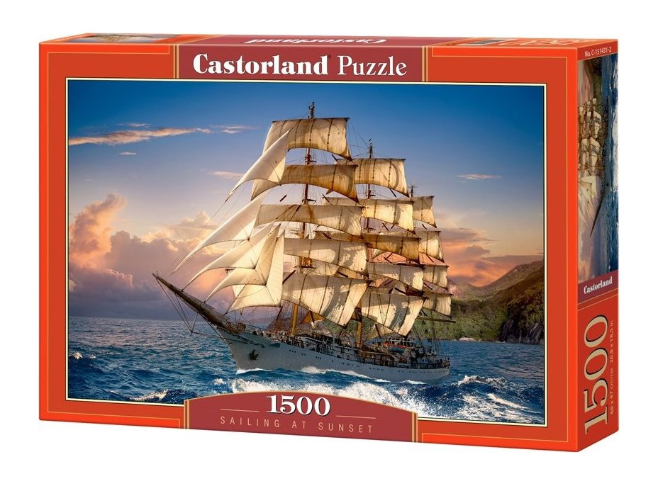 CASTORLAND Puzzle Plavba za súmraku 1500 dielikov