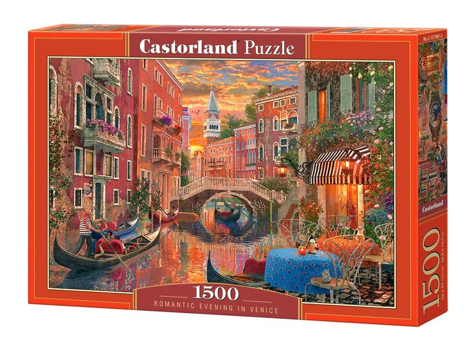 CASTORLAND Puzzle Romantický večer v Benátkach 1500 dielikov