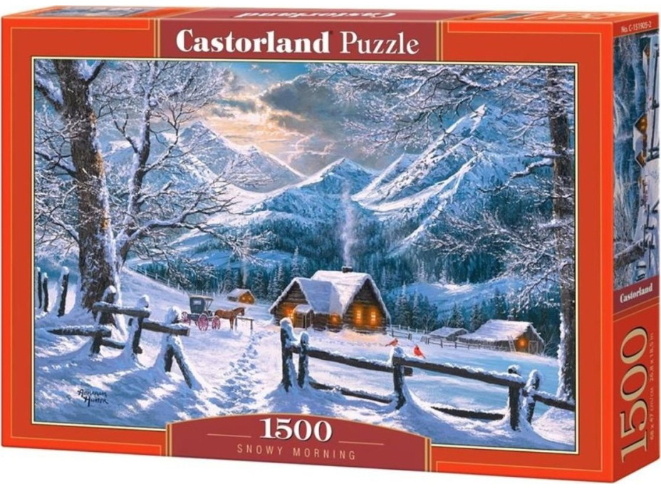 CASTORLAND Puzzle Snehobiele ráno 1500 dielikov