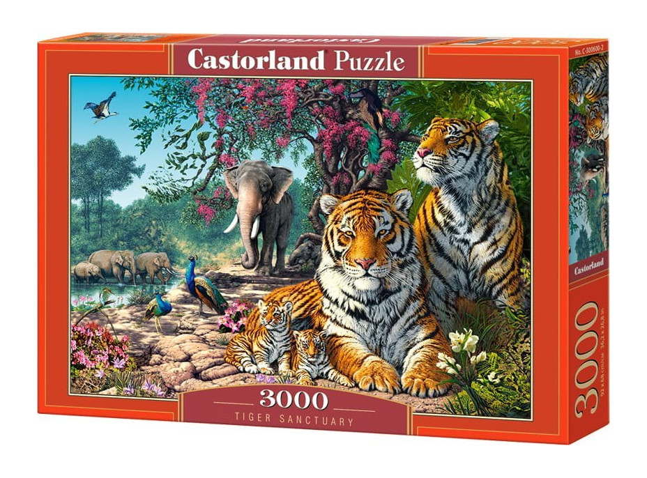 CASTORLAND Puzzle Tigrie útočisko 3000 dielikov