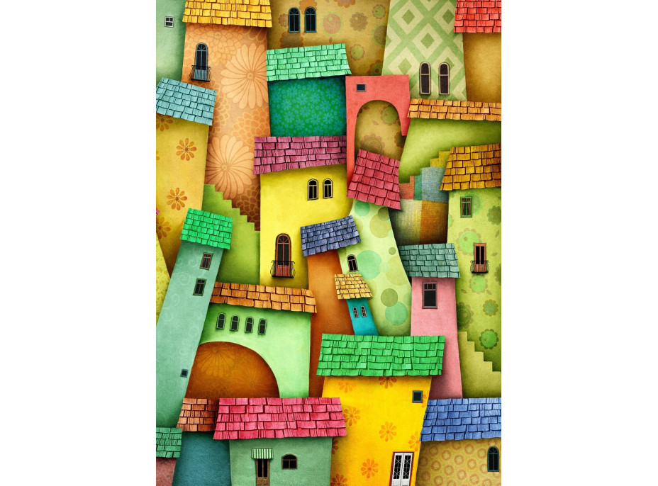 ENJOY Puzzle Veselé domčeky 1000 dielikov